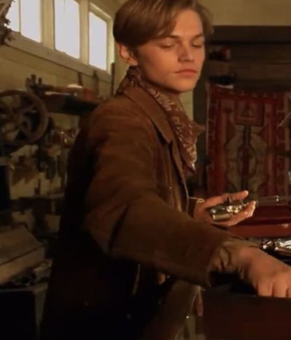 The Quick And The Dead Leonardo DiCaprio Brown Suede Jacket