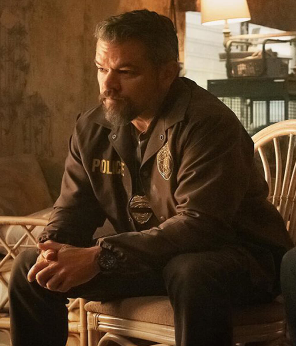 The Rip 2026 Matt Demon Brown Parachute Jacket