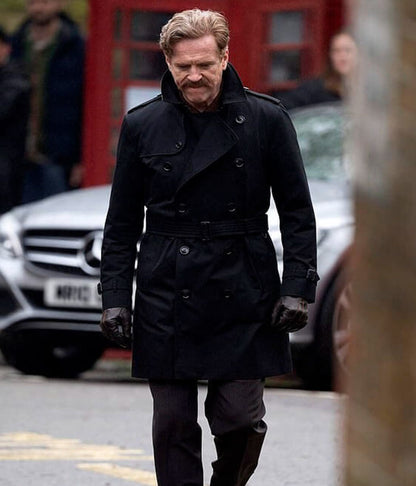 The Runner 2026 Damian Lewis Black Cotton Coat