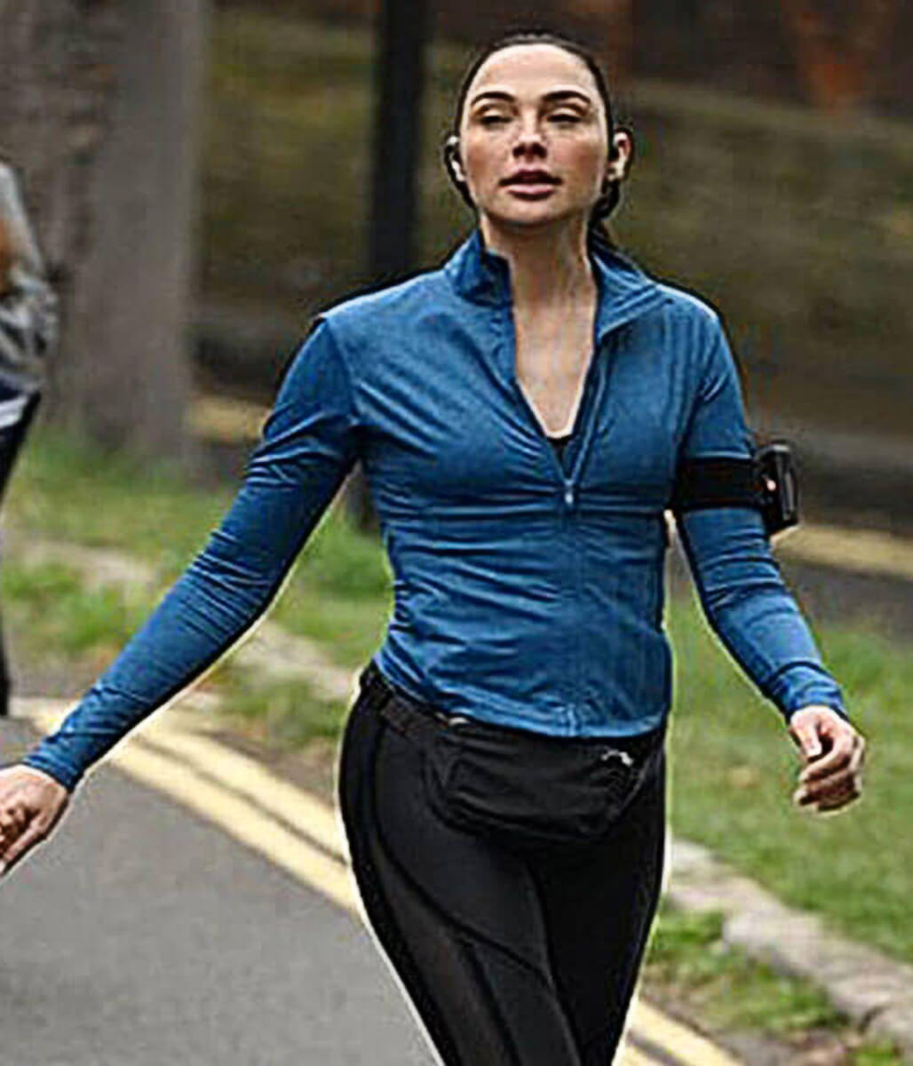 The Runner 2026 Gal Gadot Blue Track Jacket