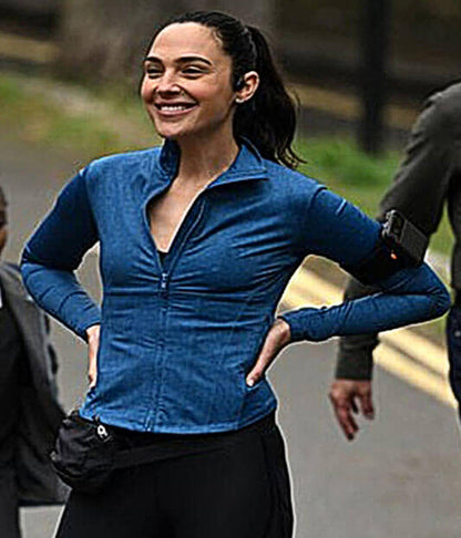 The Runner 2026 Gal Gadot Blue Track Jacket