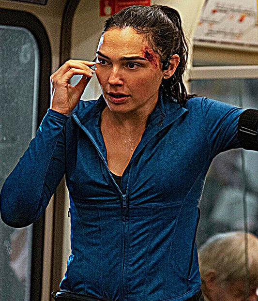 The Runner 2026 Gal Gadot Blue Track Jacket