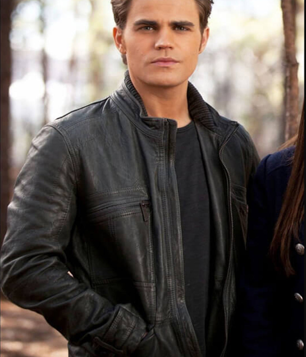 The Vampire Diaries Stefan Salvatore Leather Jacket