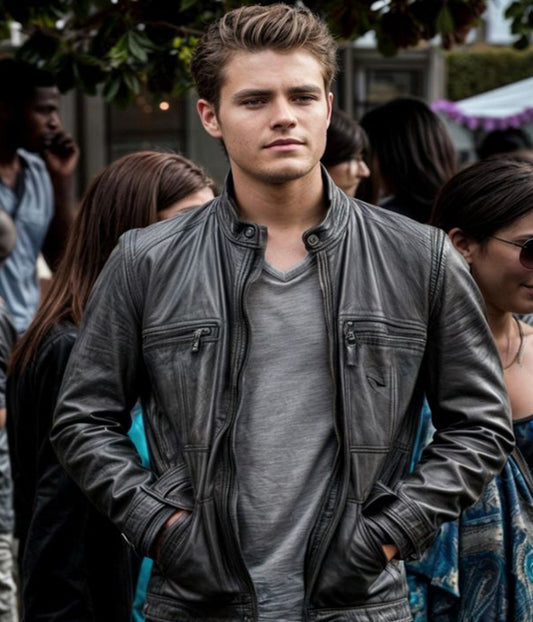 The Vampire Diaries Stefan Salvatore Leather Jacket