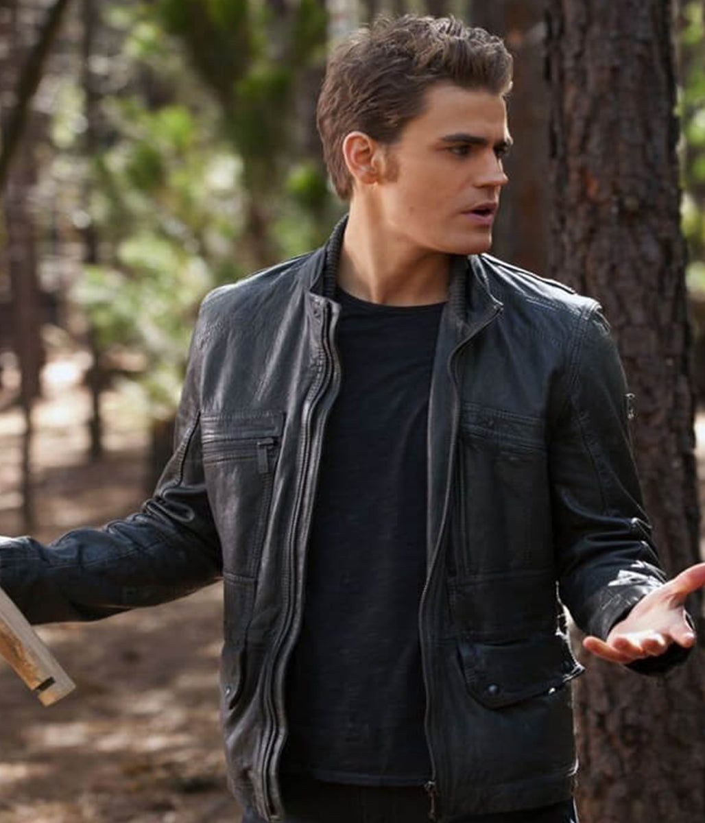 The Vampire Diaries Stefan Salvatore Leather Jacket