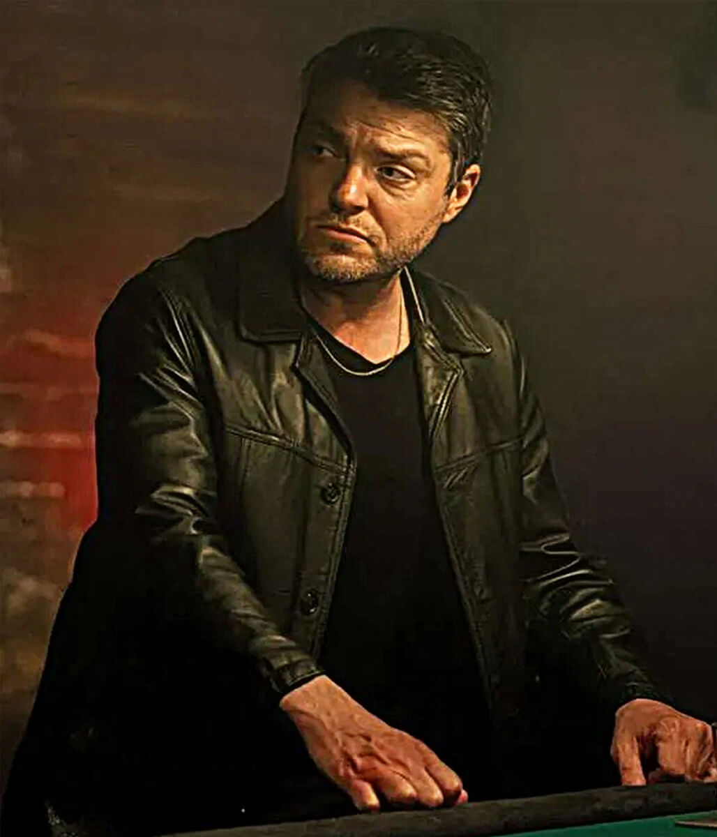 Tom Burke Legends S01 Black Leather Jacket