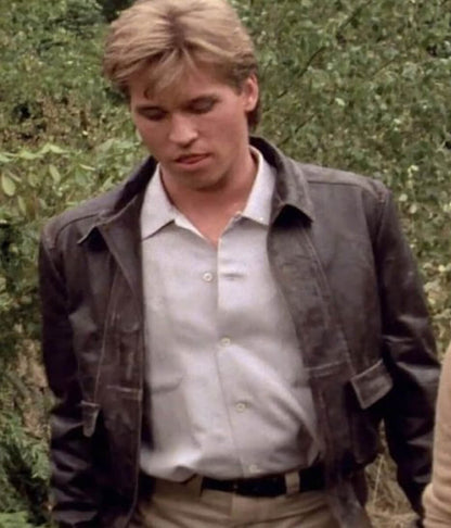 Top Secret! Val Kilmer Brown Leather Jacket