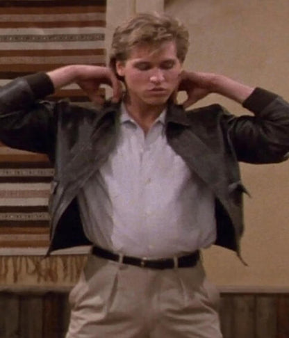 Top Secret! Val Kilmer Brown Leather Jacket