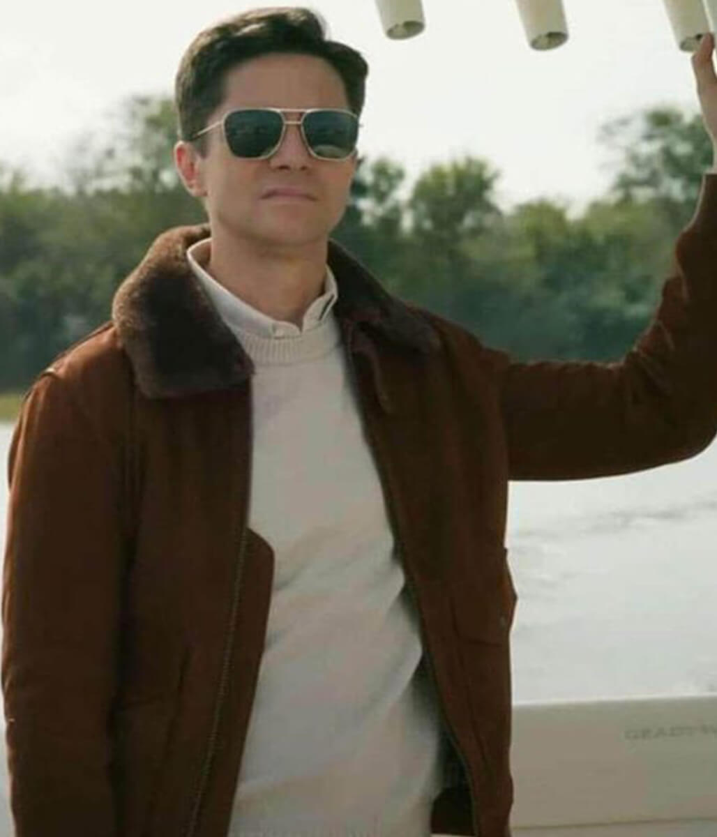 Topher Grace The Waterfront Grady Brown Jacket