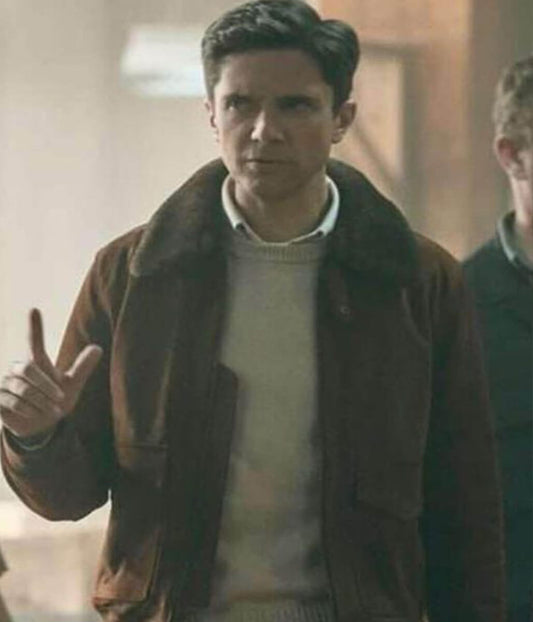 Topher Grace The Waterfront Grady Brown Jacket