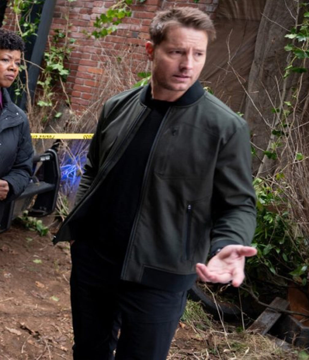 Tracker S2 Justin Hartley Green Bomber Jacket