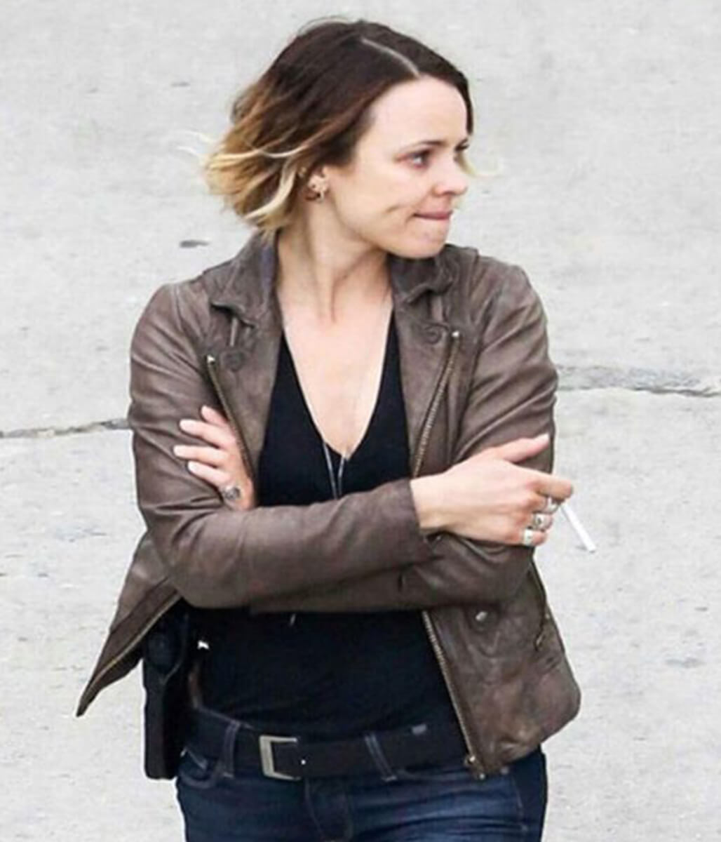True Detective Rachel McAdams Brown Leather Jacket