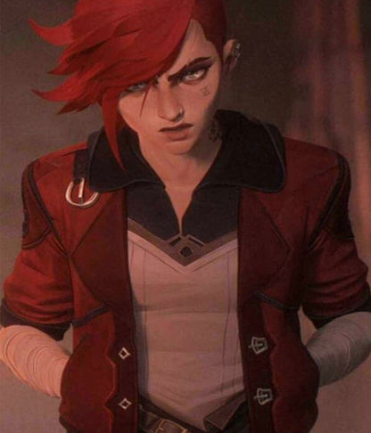 Vi Arcane S01 Red Leather Jacket