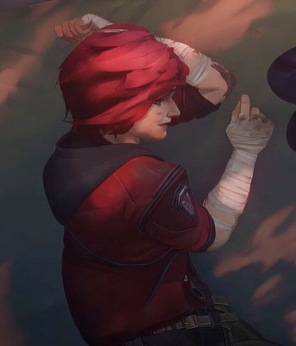 Vi Arcane S01 Red Leather Jacket