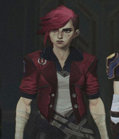Vi Arcane S01 Red Leather Jacket