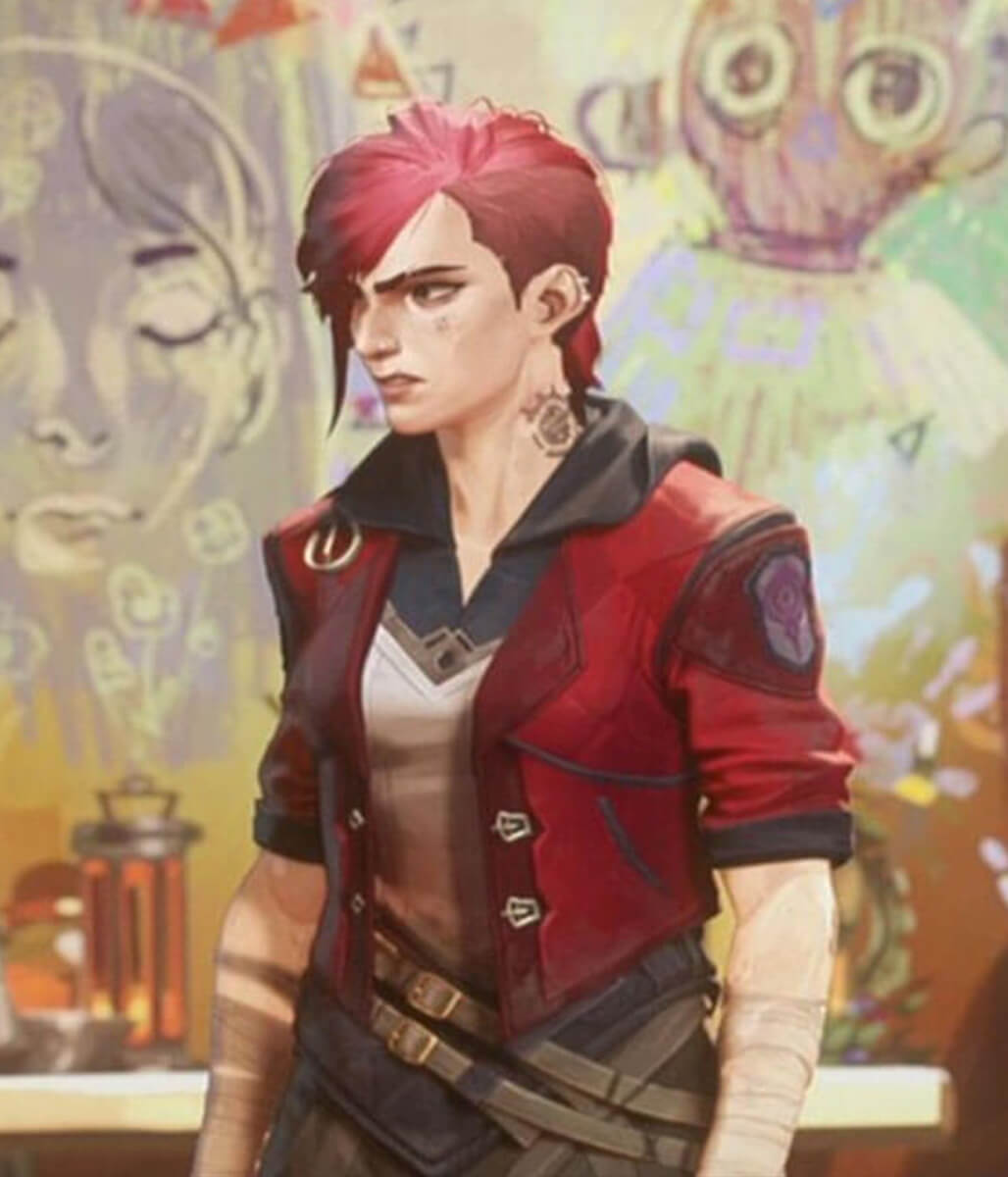 Vi Arcane S01 Red Leather Jacket