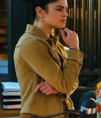 Victoria Moroles Ballard 2025 Martina Castro Suede Jacket