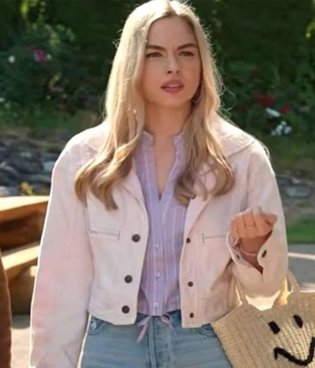 Virgin River S05 Sarah Dugdale Pink Cotton Jacket