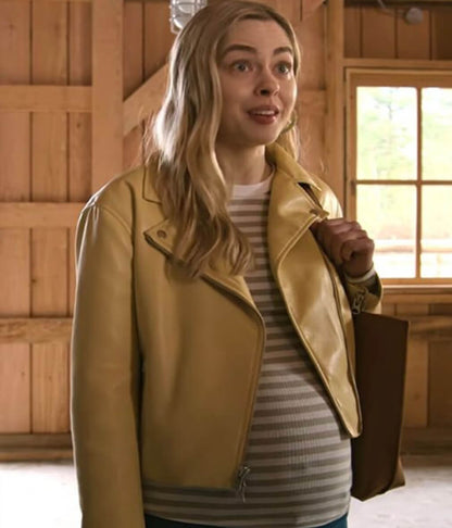 Virgin River Sarah Dugdale Yellow Leather Jacket