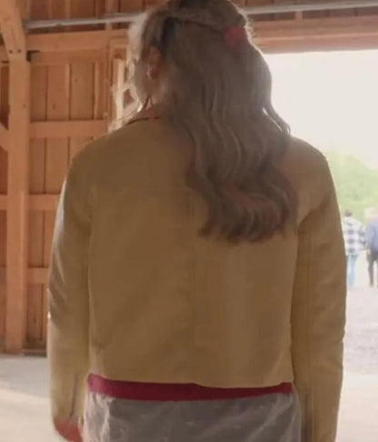 Virgin River Sarah Dugdale Yellow Leather Jacket
