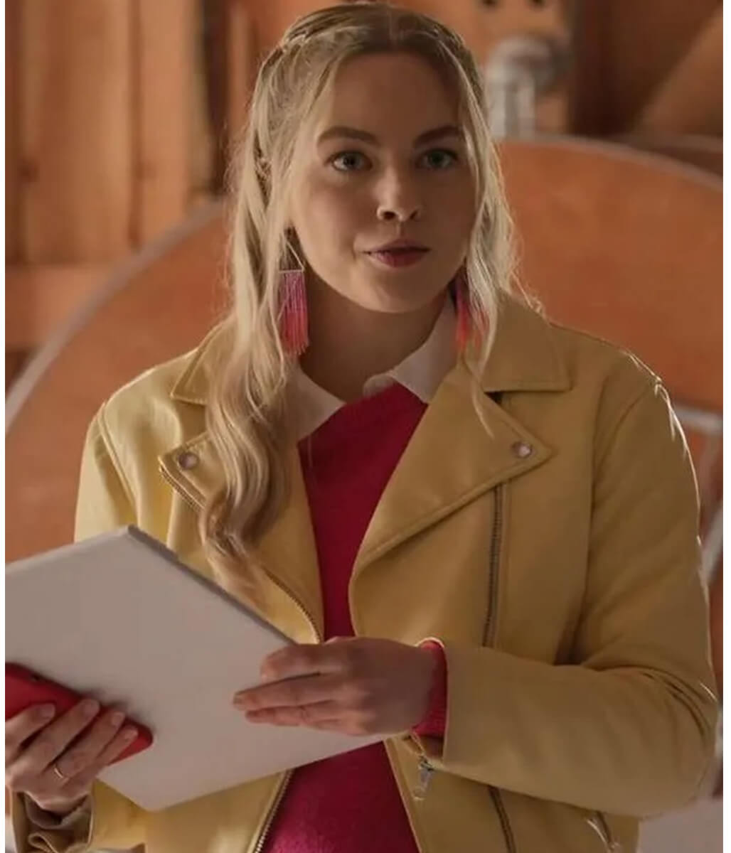 Virgin River Sarah Dugdale Yellow Leather Jacket