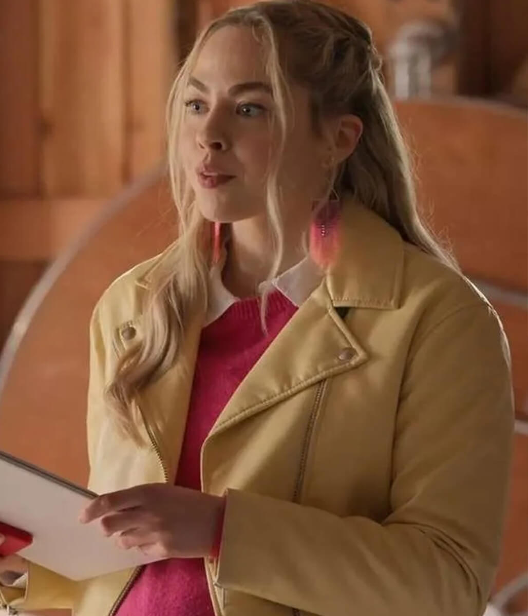 Virgin River Sarah Dugdale Yellow Leather Jacket