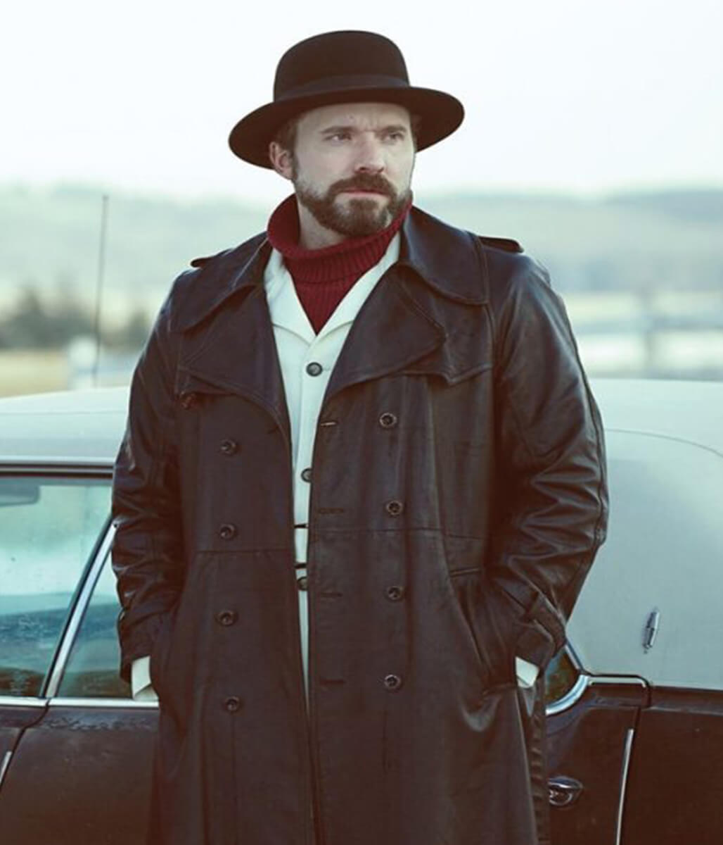Wayne Kitchen Fargo S02 Black Leather Coat