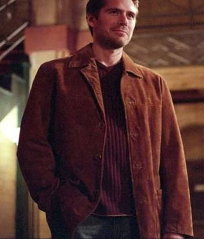 Wesley Wyndam-Pryce Angel Brown Suede Coat