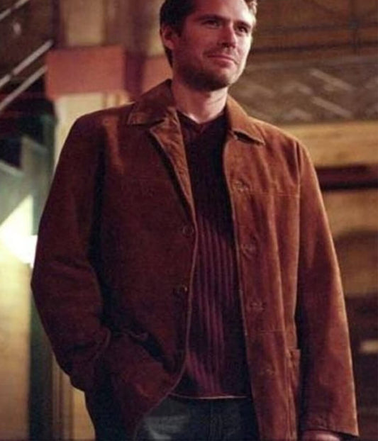 Wesley Wyndam-Pryce Angel Brown Suede Coat