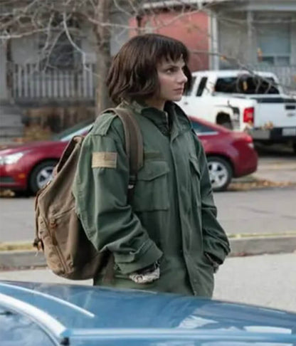 Whistle 2025 Dafne Keen Green Cotton Jacket