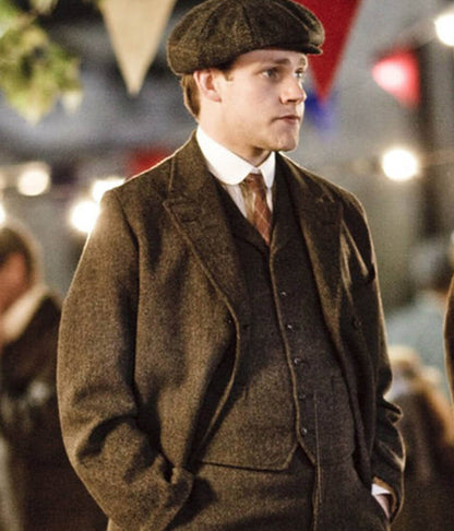 William Mason Downton Abbey Brown Wool Blazer