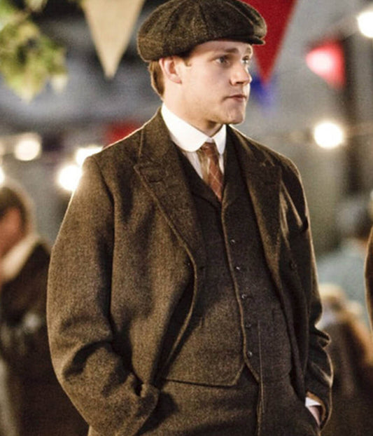 William Mason Downton Abbey Brown Wool Blazer