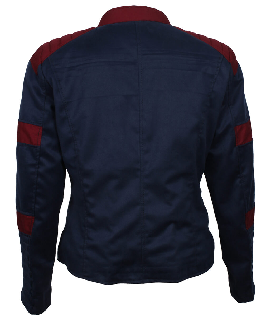 Women Guardians Sci-Fi Crest Patch Cotton Jacket