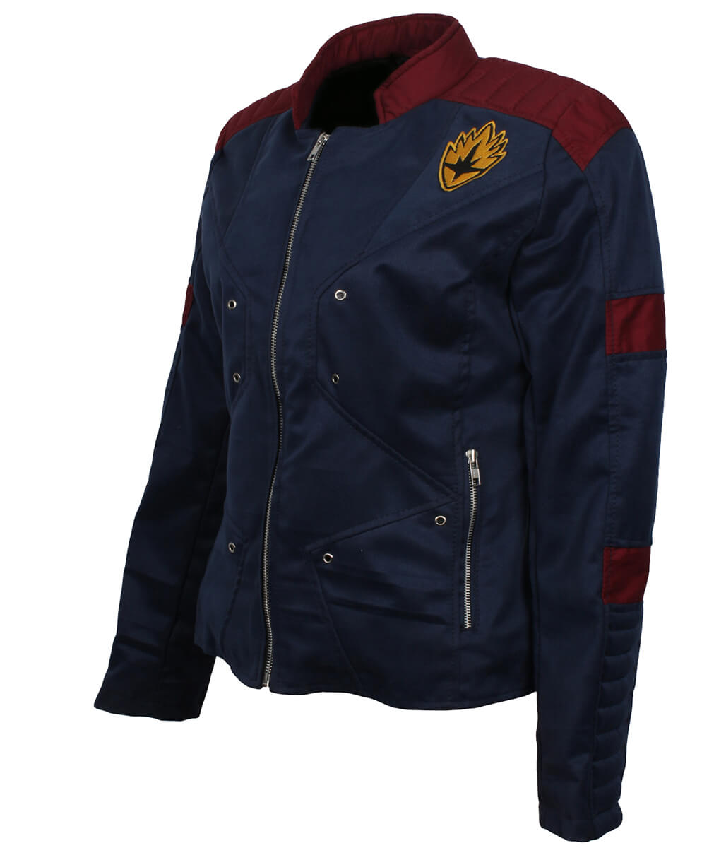 Women Guardians Sci-Fi Crest Patch Cotton Jacket