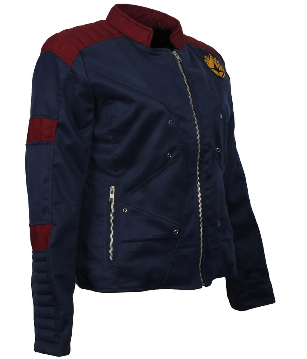 Women Guardians Sci-Fi Crest Patch Cotton Jacket
