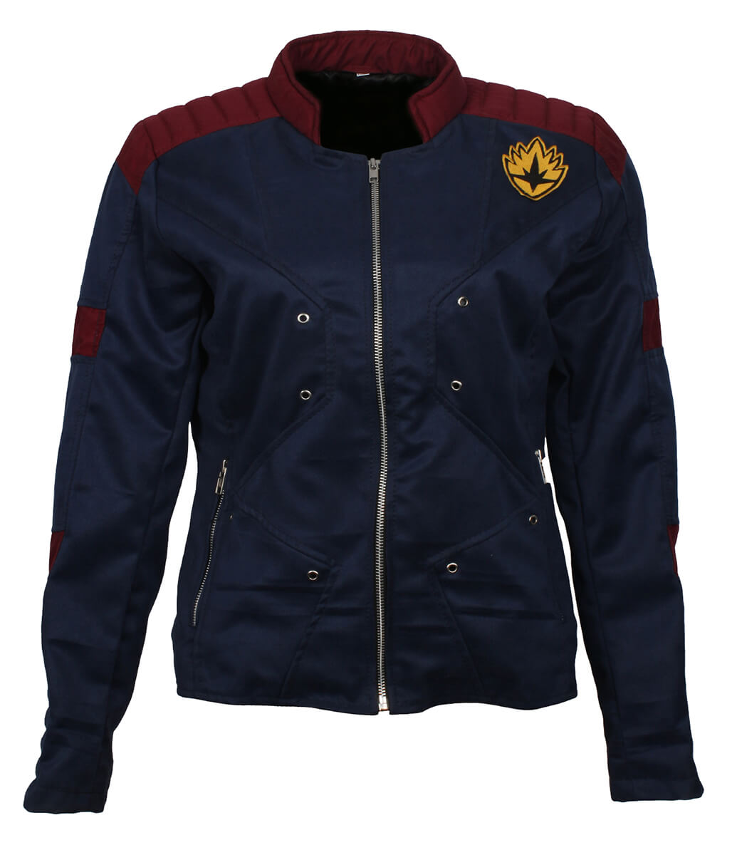Women Guardians Sci-Fi Crest Patch Cotton Jacket