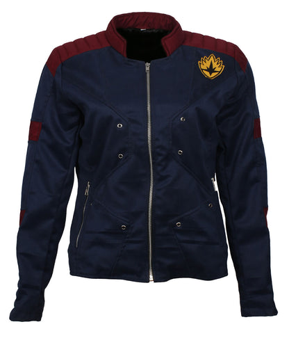 Women Guardians Sci-Fi Crest Patch Cotton Jacket