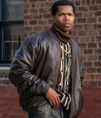 Worrell Power Book III S02 Brown Leather Jacket