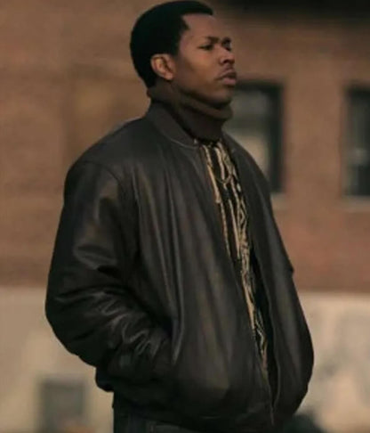 Worrell Power Book III S02 Brown Leather Jacket