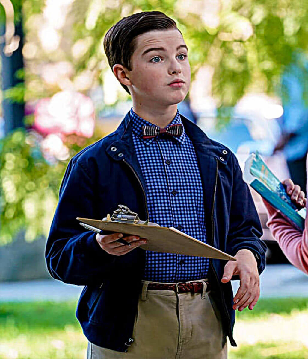 Young Sheldon S05 Iain Armitage Blue Cotton Jacket