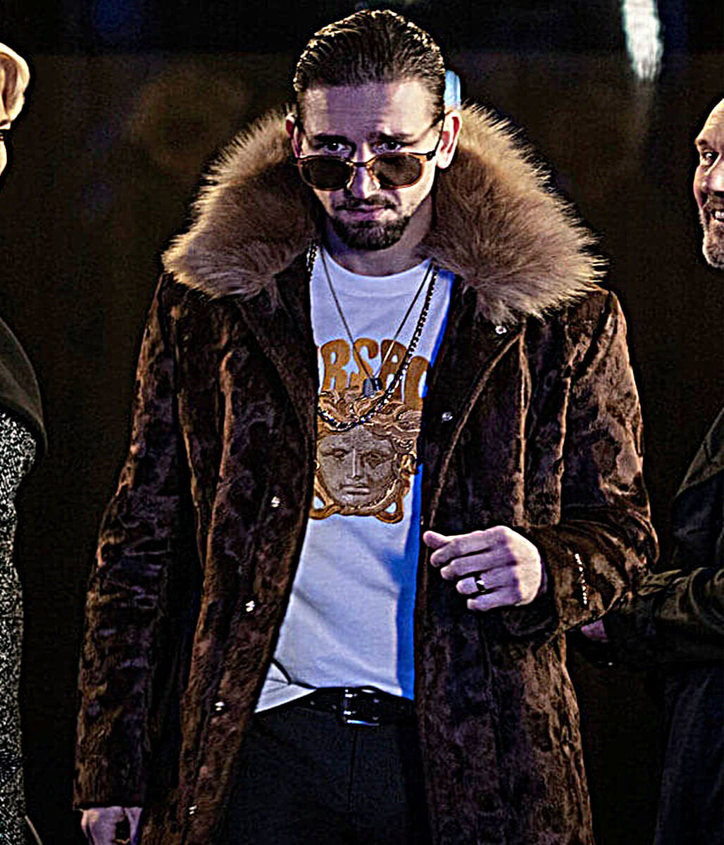 Zava Ted Lasso S3 Brown Velvet Coat
