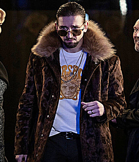 Zava Ted Lasso S3 Brown Velvet Coat