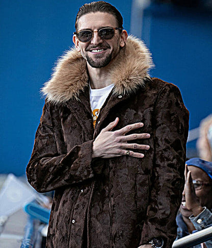 Zava Ted Lasso S3 Brown Velvet Coat