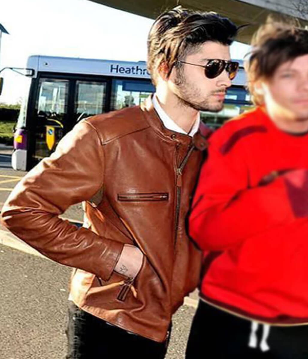 Zayn Malik Brown Leather Jacket