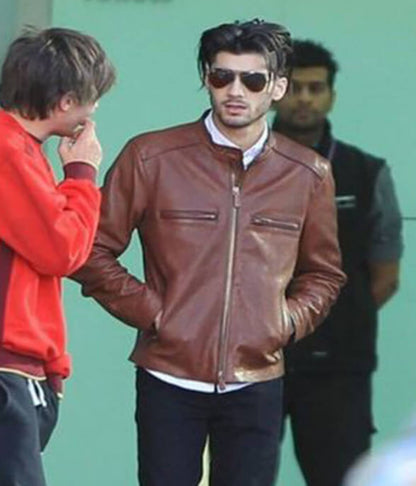 Zayn Malik Brown Leather Jacket