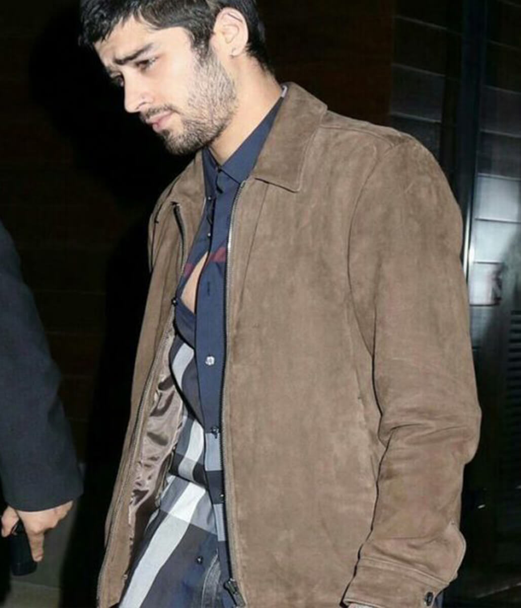 Zayn Malik Brown Suede Leather Jacket