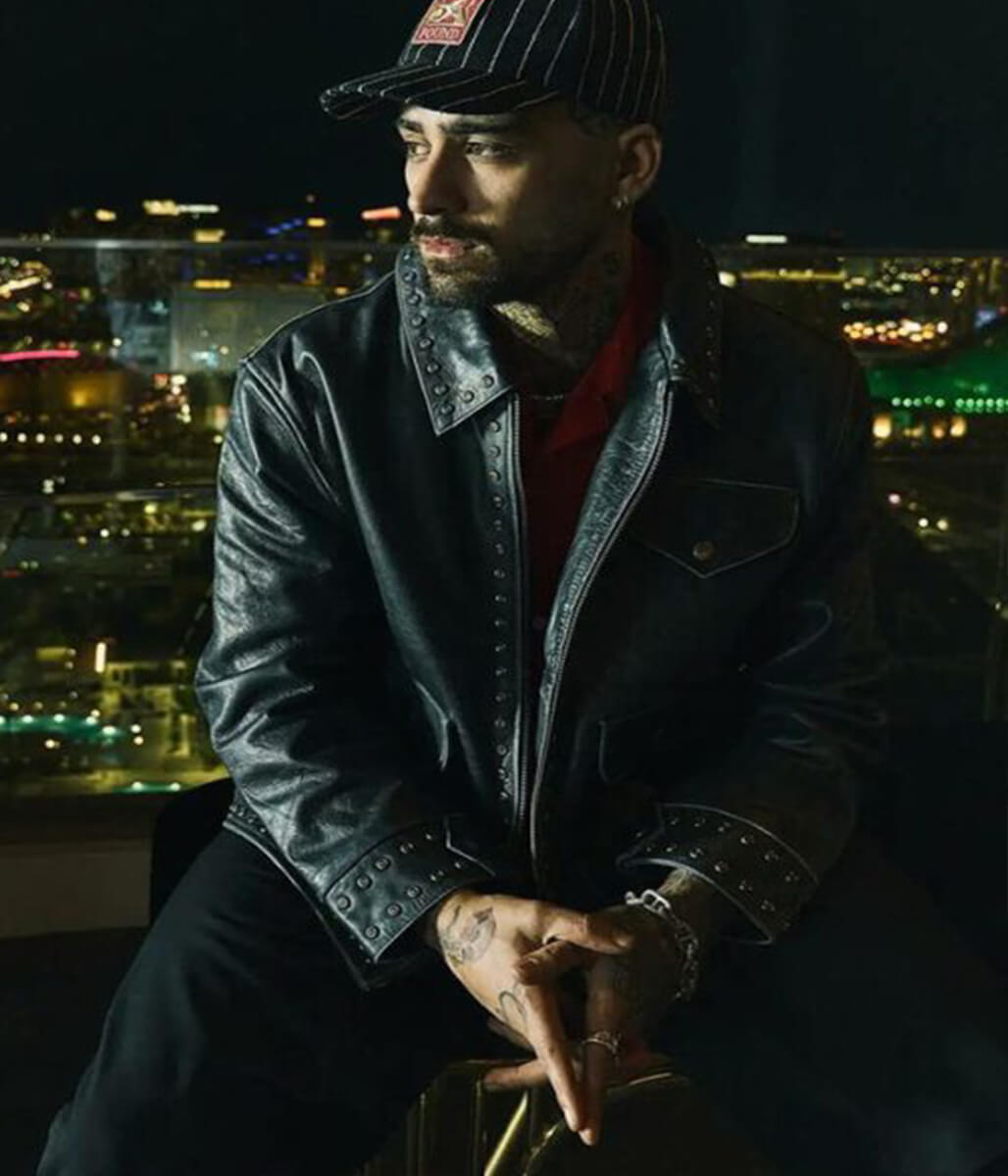 Zayn Malik Vintage Black Leather Jacket