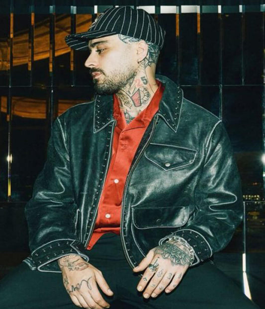 Zayn Malik Vintage Black Leather Jacket
