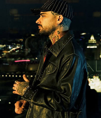 Zayn Malik Vintage Black Leather Jacket