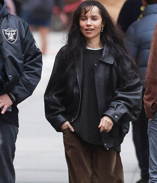 Zoe Kravitz Black Leather Jacket